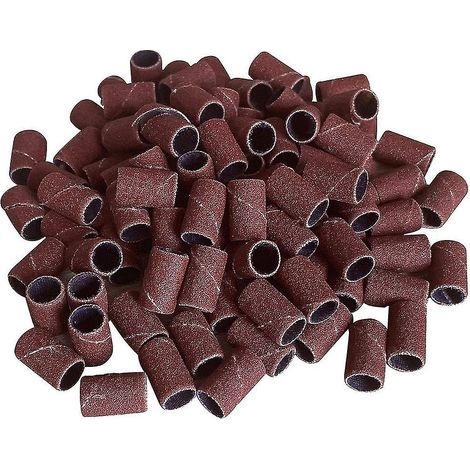 500 bandes de ponçage de 80, 120, 150, 180 et 240 mm pour manucure et pédicure, compatible avec perceuse électrique Mac (1/4)