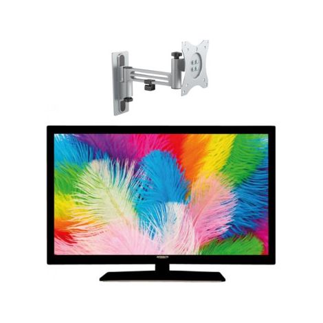 PACK ANTARION TV LED 21.5" 54cm Full HD 12V Camping-car + Support TV 180° Charge max 15kg (1/5)