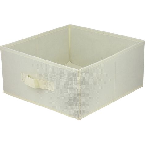 Boîte en carton Boîte textile 31x31x15 crème - cream 31x31x15