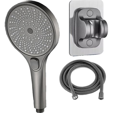 Doccetta, 3 modalità di getto regolabili, facile installazione, colore grigio, modello D (1/2)