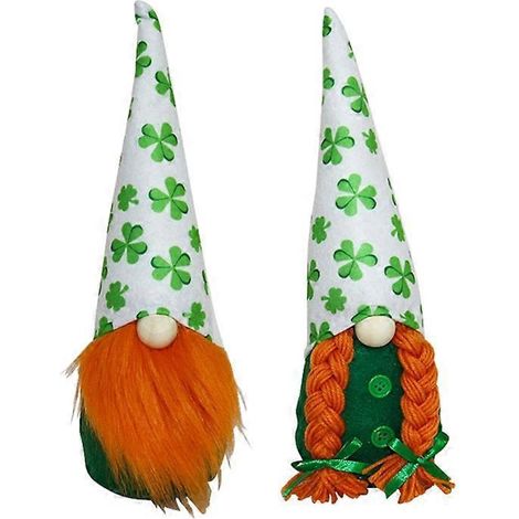 Décoration en peluche de gnomes pour la Saint-Patrick - Décoration de fête faite main - Décoration pour la maison (1/5)