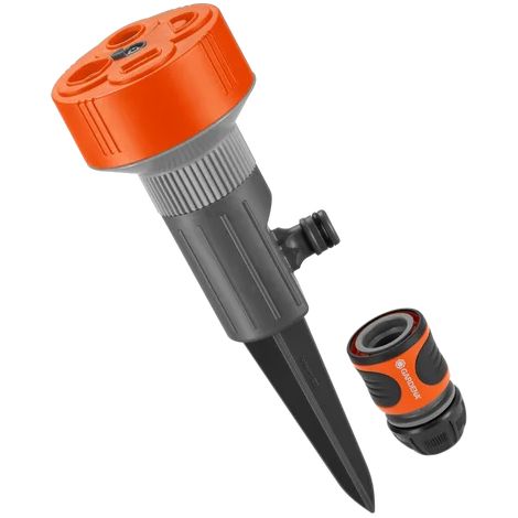 Gardena 4-Flächenregner Twist inkl. Schlauchstück Rasensprenger Gartensprenger