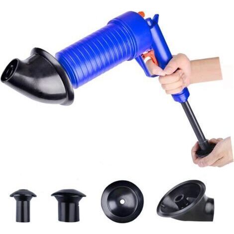Déboucheur chimique de canalisation – Pression jusqu'à 3,5 bar – 4 embouts pour toilettes, éviers, baignoires – Écologique, sans produits chimiques (1/5)