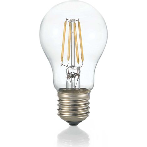 LAMPADINA ATTACCO E27 IN VETRO GOCCIA TRASPARENTE Ø 60 x H 105 mm 8 W 1080 lm 3000 K