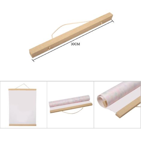 Moderner 30 cm weißer magnetischer Holz-Fotorahmen für Poster und DIY-Kunstdrucke (1/5)