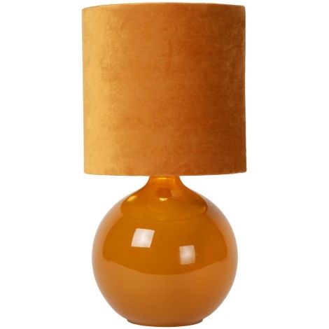 Lampada da tavolo Esterad gialla in vetro E14 Lucide