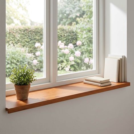Appuis de fenêtre 2 pc Marron 110 x 40 x 2 cm (1/5)