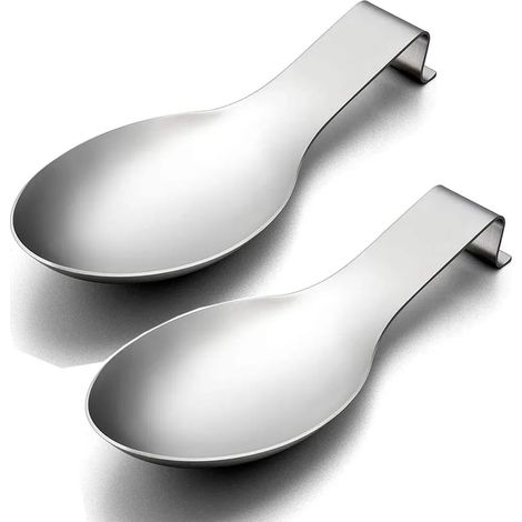 Porte-cuillère en acier inoxydable Support multifonctionnel pour ustensiles de cuisine (1/4)