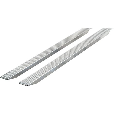 Mw Tools – Rampe de chargement aluminium 1000kg 2500x260mm – Largeur utile 222mm – Surface antidérapante 3D – SOR2500 (1/5)