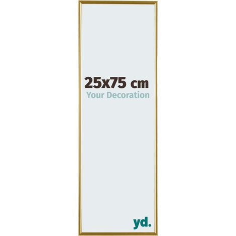 yd. - Cadre photo 25x75 - Or - Plastique - Evry