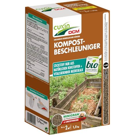 Accélérateur de compost Cuxin 1,5 kg - Fabrication de compost - Composteur rapide - Composteur