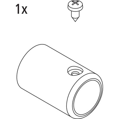 Kermi Stabilisierung Wand Set 90 Grad, EBRA021, Weiß, 2535025