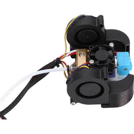 V6-Ganzmetall-Druckkopf, gute Wärmeableitung, einfache Installation und Austausch, breite Kompatibilität, Zubehör für 3D-Drucker mit 3 Lüftern (1/5)