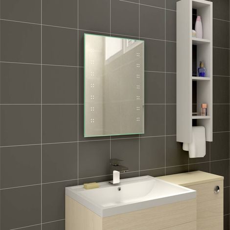 700 x 500mm Illuminated LED Bathroom Mirror with Demister (1/5)