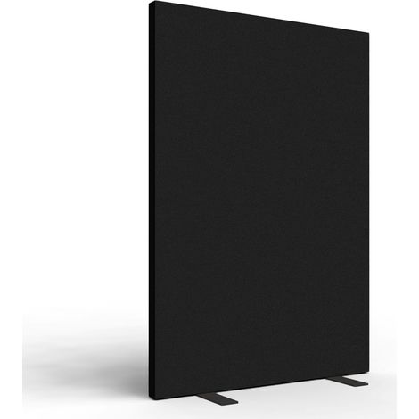 Panneau acoustique SPACIO 120 x 160 cm - Pied fixe - Noir (1/4)