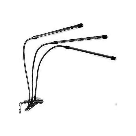Verstellbare Pflanzenlampe – LED, Timer – Perfektes Schwarz