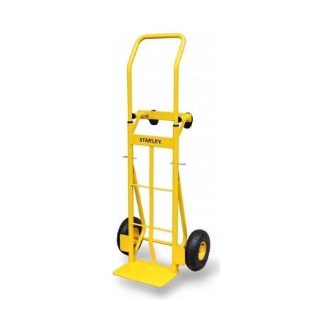 Stanley – Diable acier professionnel 150/200kg – Grandes roues gonflables 26 cm – Plate-forme fixe 35,5 x 22 cm – Châssis robuste pour escaliers (1/10)