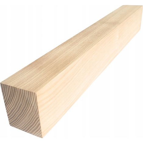 Möbelfuß Aus Massivem Eschenholz, Gehobelte Holzleiste, 55 x 45 mm, Höhe 30 cm