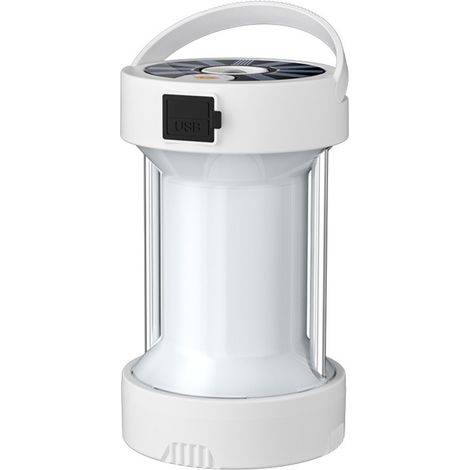 Lámpara solar LED multifuncional, portátil, recargable e impermeable para acampar, ideal para montañismo, pesca y mercados nocturnos. (1/5)