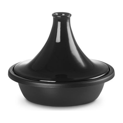 Le Creuset 25138311400422 Tajine in Ghisa Smaltata 3 7 L Diametro 31 cm colore Nero