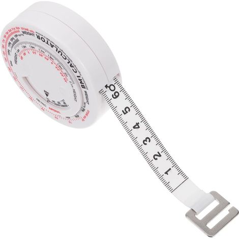 Mètre ruban corporel 1,5m/plastique/rétractable calcul IMC (1/5)