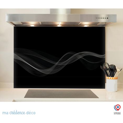 Fond de hotte : Courbe 2 - Verre trempé - 70 cm - 60 cm (1/5)