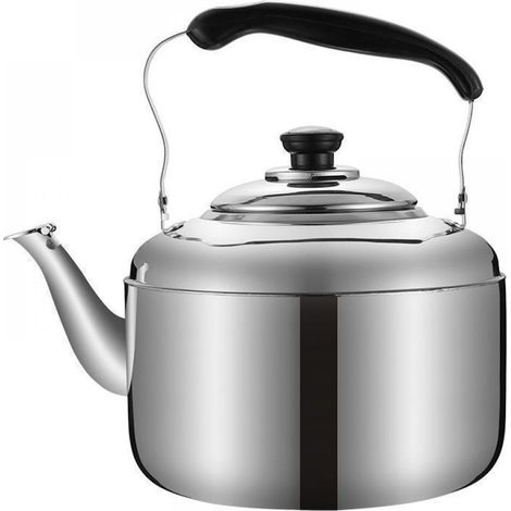 Whistle Kettle - Stainless Steel - 4 L - Compatible With All Stoves - Non-Slip Handle