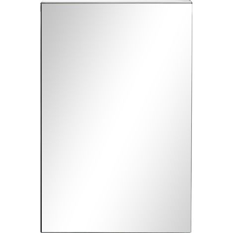 Armoire miroir salle de bain acier inoxydable murale toilette 39 x 12 x 60 cm