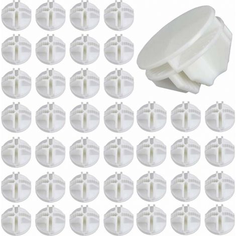 Conectores de plástico ABS de 40 piezas, conectores de cubo de almacenamiento blancos, conectores de casillero, conectores de casillero, línea modular para casilleros de estantes (1/5)