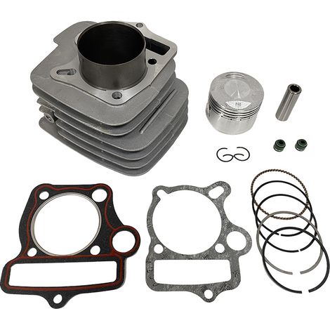 Motorcycle engine cylinder connections for LIFAN125, YinXiang and YX125 153FMI cylinder liners and pistons.--DTEKGAZ