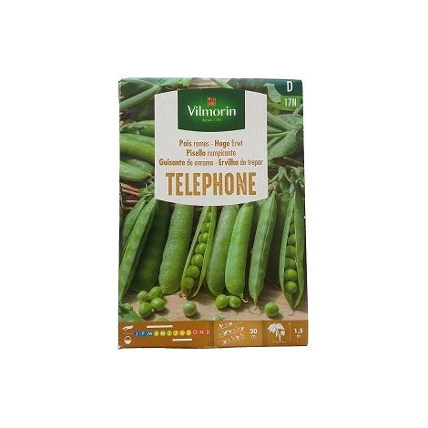 Vilmorin Granme Tlphone Graines de pois, 150 gr