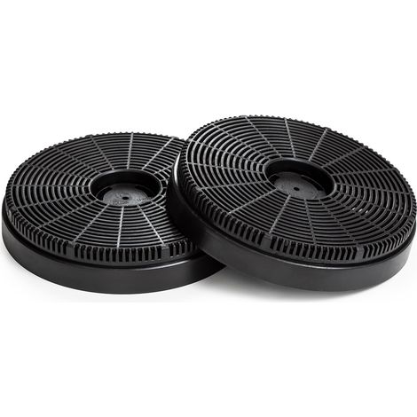 Filtre à charbon actif pour hottes aspirantes 2 x filtre en mode recirculation
