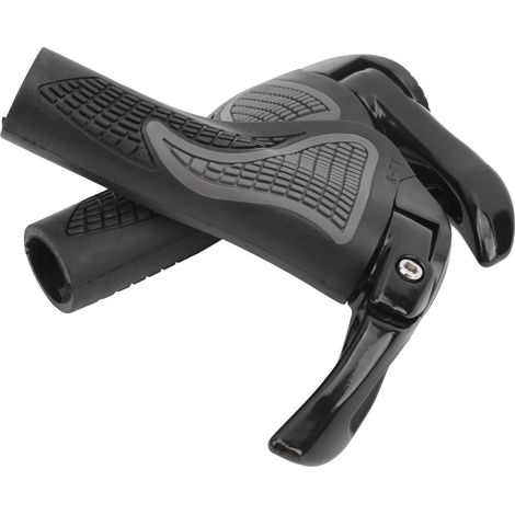 Poignées de vélo antidérapantes avec embouts allongés pour VTT et vélo de montagne (1/5)