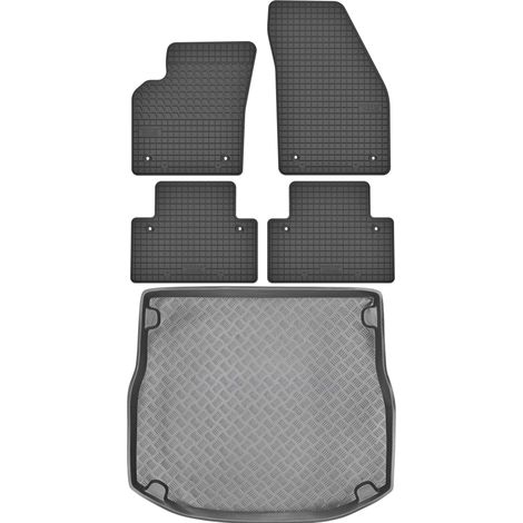 Juego de alfombrillas de goma para coche y alfombrilla para maletero para Volvo S40 II Sedán (2007-2012).