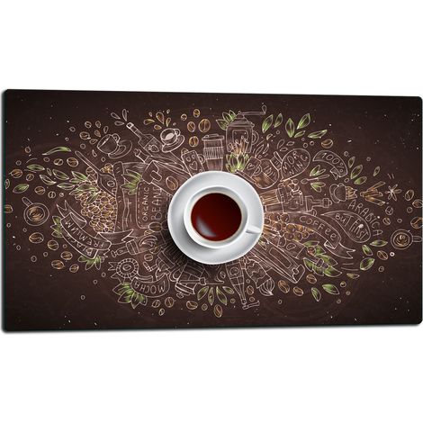 Glasschneidebrett 52x30 Kaffee (1/5)