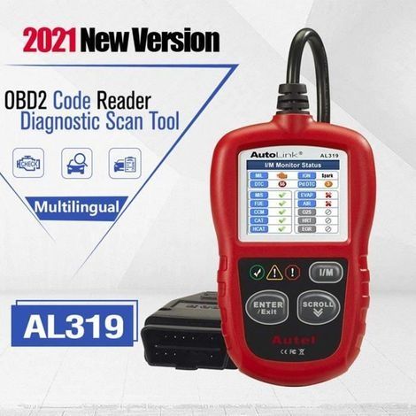 Autel AL319 Valise Diagnostic Auto OBD2 Scanner Multimarque En Français (1/4)