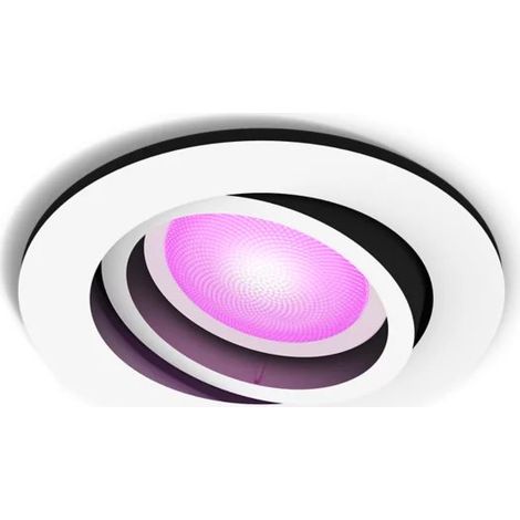Philips Hue Centura Spot encastrablé Rond (Blanc) Lumière blanche et colorée - White and Color Ambiance (1/5)