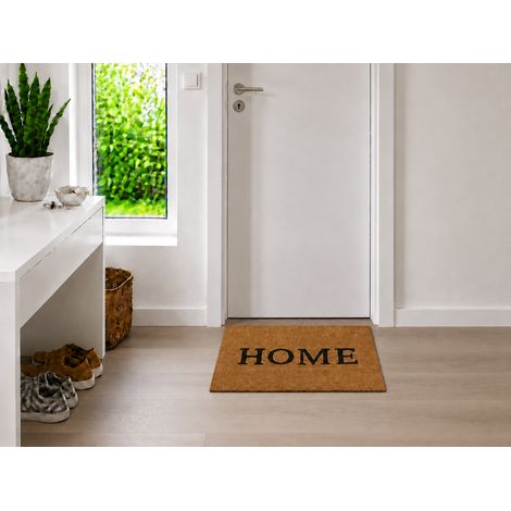 Kokos-Fußmatte - "Home" - 50 x 80 cm - Rutschfest, staubfrei & effektiver Schmutzabrieb (1/5)