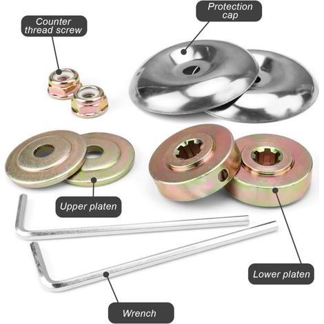 Ricambi per decespugliatore, 10 pezzi, ricambi e accessori per tosaerba, con piastra di spinta e copertura protettiva, ricambio per decespugliatore, per tosaerba (1/4)