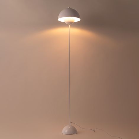 Lampe sur pied design vintage "Mia" - E27 - Blanc