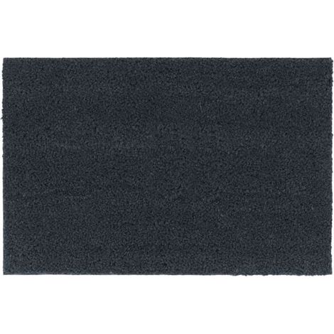 Paillasson gris foncé, 40 x 60 cm, en fibre de coco tuftée (1/5)