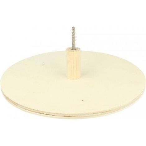 Patère - Artémio - Ronde - Bois - 20x5cm - Beige (1/4)