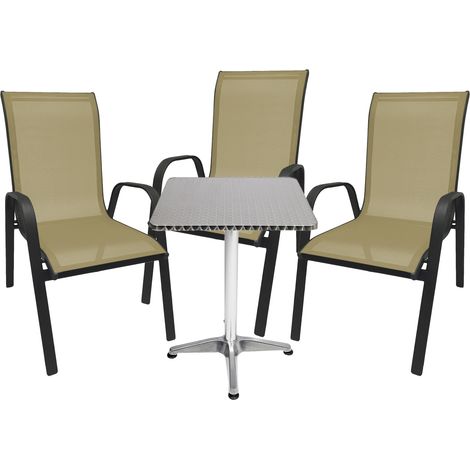 Bistrogarnitur 4-teilig Textilen Beige-M537504+3xMMC330868 (1/5)