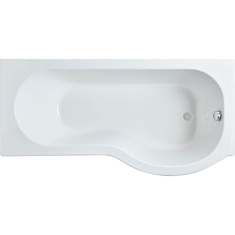 1600mm P shaped showerbath RH