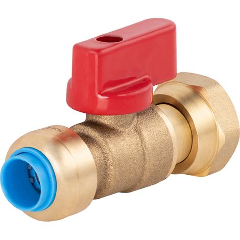 QUICK PLOMBERIE Vanne a ecrou libre femelle 15 x 21 mm diam. 12 mm laiton