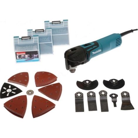 MAKITA 320W Multifunktionsschleifer + Zubehör im MAK-PAC Koffer - TM3010CX3J