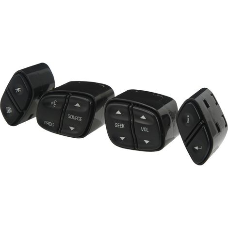 Lot de 4 boutons commutateurs volant 21997738 pour Silverado 1500 2003-2009 noir (1/5)