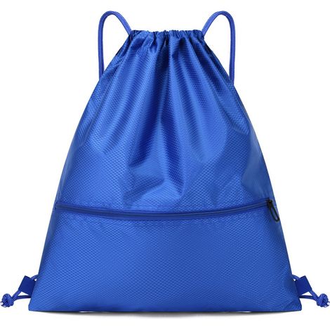 Sac À Cordons - Sac De Sport Grand Volume En Tissu Oxford Étanche - Pour Gym, Natation, Voyage Et École - 50 X 42 Cm - 1 Pièce (1/5)