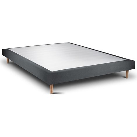 Sommier Rigide 15 Milano Anthacite Pieds Conique 105x200