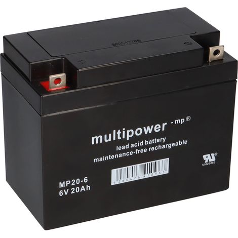 Multipower MP20-6 AGM Bleiakku 6V 20Ah – M5 (1/5)